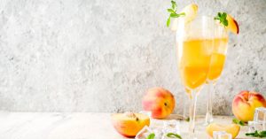non-alcoholic peach bellini