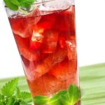 black currant mocktail drink