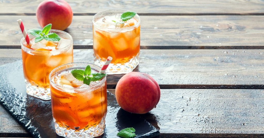 peach mocktails