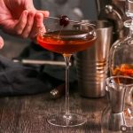 cherry balsamic manhattan