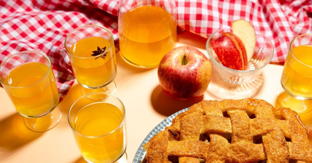 apple cider mocktail
